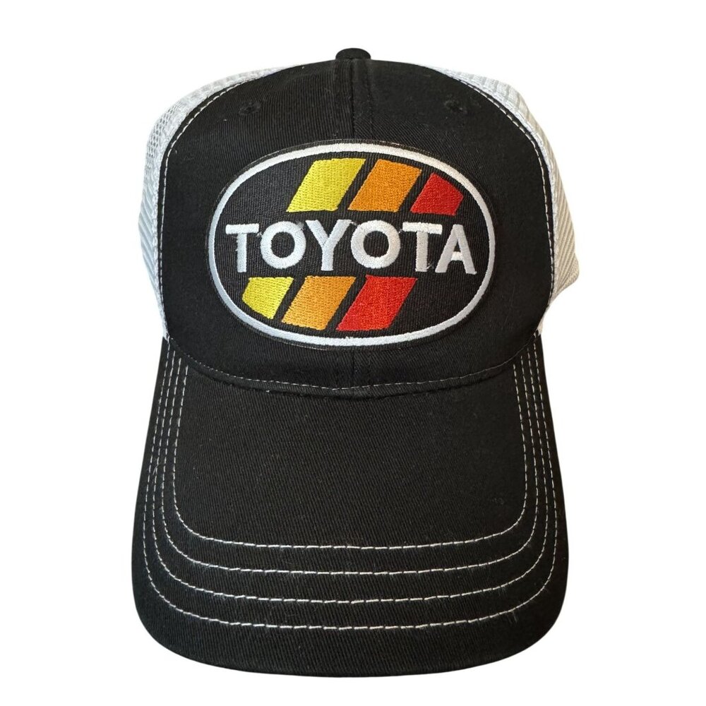 Toyota Retro Logo on Richardson 111 Trucker Snapback Cap Hat